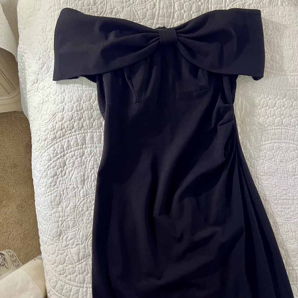 Eliza J Black Strapless Cocktail Gown - Picture 3 of 4